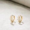 Cubic Zirconia Huggie Earrings 14k Gold Plated Tiny Earrings Small Huggie Hoop Earrings Simple Lightweight Hoops Gift for Women - 4 of 4