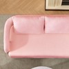 PAGED Modern Decorative Sofa Couch, Teddy Upholstered Sofa with Gold Square Metal Legs, Sofas for Apartment, Living Room - 2 of 4