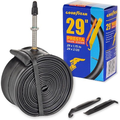 Goodyear 48mm Presta Valve Tube - 29 Inch Butyl Rubber - Durable Mountain Bicycle Tire Tube for Cycling