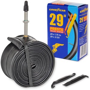 Goodyear 48mm Presta Valve Tube - 29 Inch Butyl Rubber - Durable Mountain Bicycle Tire Tube for Cycling - 1 of 4