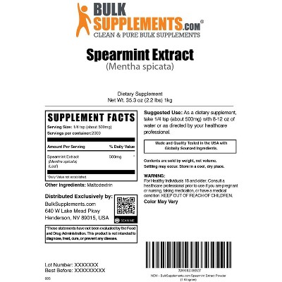 BulkSupplements Spearmint Extract Powder