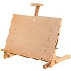 MEEDEN Large Drawing Board Easel, Solid Beech Wooden Tabletop H-Frame Adjustable Easel Artist Drawing & Sketching Board, Holds Canvas up to 23" high - 2 of 4