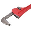 KTMBDW Heavy Duty Steel Straight Pipe Wrench, Adjustable Plumbing Wrench, Drop Forged, Red - 3 of 4