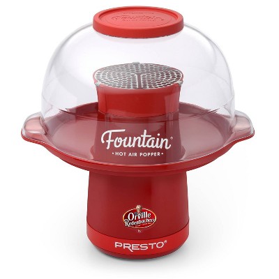 Presto Orville Redenbacher's Fountain Hot Air Popper, Red- 04868