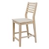 International Concepts Aspen Counter Height Slat Stool - 24" Seat Height - 4 of 4