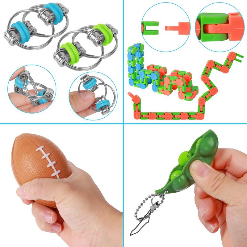 Whizmax42 Pcs Fidget Toys Set Stress Relief Fidget Hand Toys Fidget Toys Mini Bulk Sensory Toys, 5 of 6