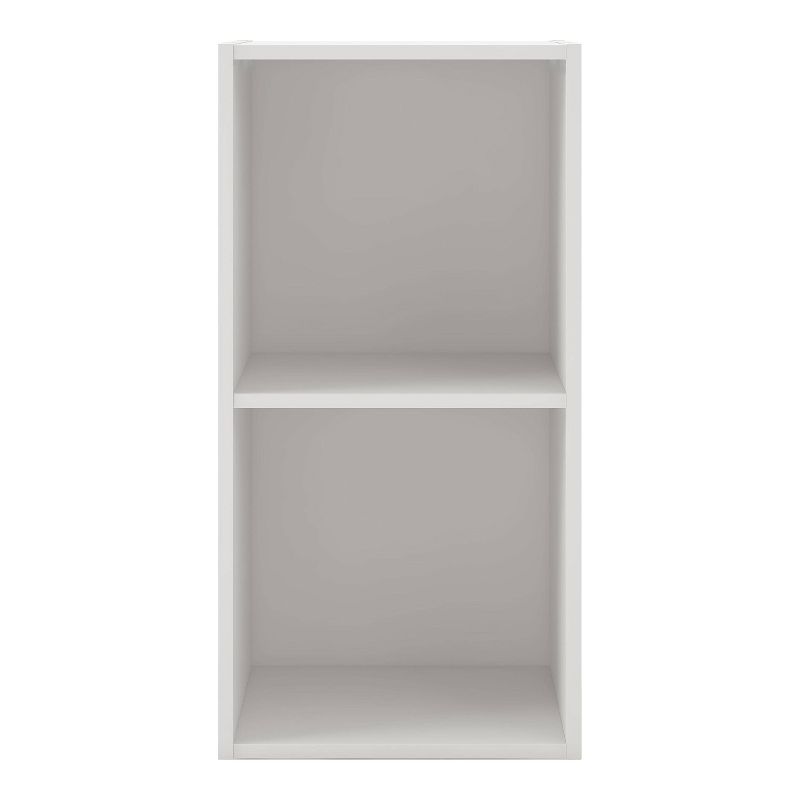 miBasics 24&#34; Silkpath Modern 2 Cube Stackable and Modular Bookcase White, 6 of 15