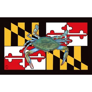 Briarwood Lane Everyday Doormat 30x18 Indoor Outdoor Maryland Crab Doormat - 1 of 4