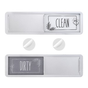 Unique Bargains Non-Scratch Clean Dirty Sign Plastic Rectangle Dishwasher Magnet - 1 of 4