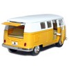 KiNSMART 1962 Volkswagen Classic Bus Yellow 1:32 Scale 5 Inch Die Cast Metal Model Toy Van, Pullback Acation - 2 of 4