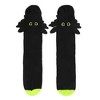How To Train Your Dragon Toothless Plush Character Heads Adult Black Casual Crew Socks -OSFA - 2 of 4
