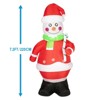 coucheta Christmas Inflatables 7FT Santa Claus with Gift Boxes, Outdoor Blow Up Christmas Decorations with Built-in LED Lights - 3 of 4