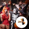 Unique Bargains Women's Halloween Bow Ribbon Duckbill Clip 1 Pc - 3 of 4