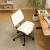 Karl Home | PU Trapezoid Curved Back Swivel Office Chair - 4 of 4