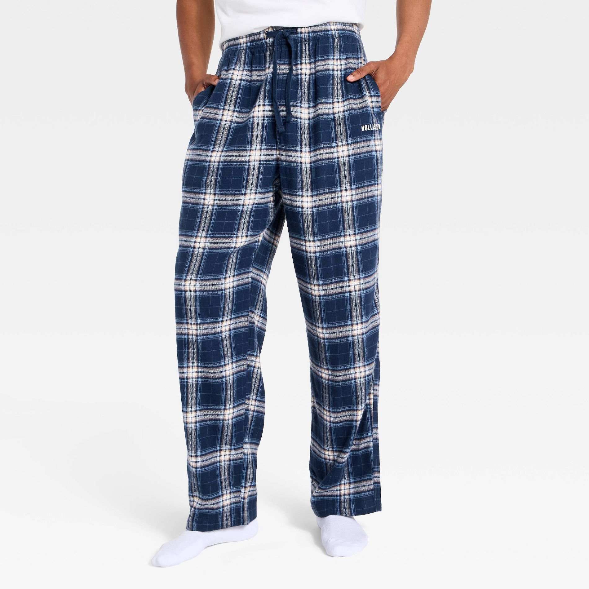 Men's Sleep Pants - Blue Plaid The Hollister Collection at Target