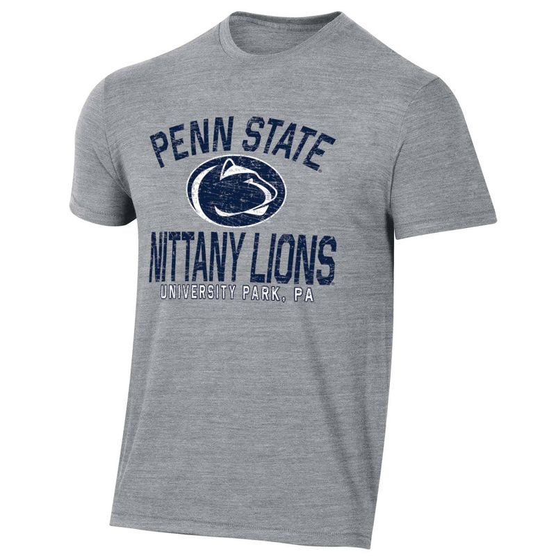 NCAA Penn State Nittany Lions Men&#39;s Gray Tri-Blend T-Shirt, 1 of 3