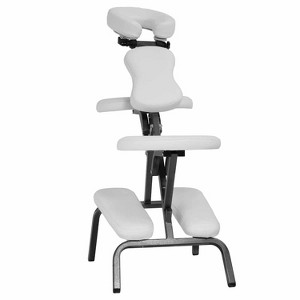 FDW Massage Chair Portable Tattoo Chair Folding Height Adjustable 3” Thick Sponge Light Weight Therapy Chairs Spa Chairs - 1 of 4