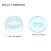 Unique Bargains Round Resin 2-Hole Fish Eye Craft Replacement Sewing Button 10 Pcs - 2 of 4