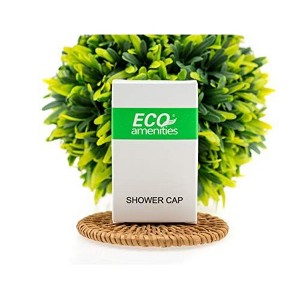 ECO Amenities Disposable Shower Caps for Home, Hotel, Vacation, Hair Salon, Individually Boxed Package Full Size Adult, Case of 100 - 1 of 4