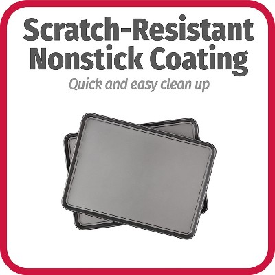 Extra Large Gray Nonstick Cookie Sheet with Lip