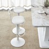 LOVMOR 15" Modern minimalist bar chairs and bar stools,Set of 2,White - 3 of 4
