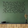 Cheung's Polaris Rectangle Curved Metal Abstract Wall Art - Black 6088BK - 4 of 4