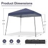 Ainfox 10'×10' Pop-up Slant Leg Portable Canopy - 2 of 4