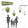 PartyWoo Balloons Sage Green Olive 18 12 10 5 Inch 142 pcs - 2 of 4