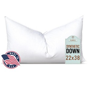Pillowflex Synthetic Down Alternative Pillow Insert White - Chop - 1 of 4