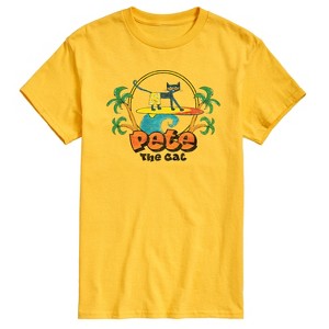 Men's - Pete the Cat - Retro Surf Short Sleeve Graphic T-Shirt - 1 of 4