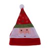Unique Bargains Christmas Hat Polyester Non-Woven Fabric Red White 11.02"x14.17" 1 Pc - 4 of 4