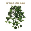 Floral Home 23" Philodendron Leaf Bush with 115 Lifelike Leaves - 12-Piece - 2 of 2