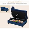 Sapphtopaz Modern Luxury Dog Bed with 3" Foam Soft Cushion Small Pet Bed with Hidden Storage & Arched Armrest Dog Supplies for Small Dogs - 4 of 4