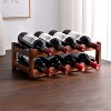 Wine Rack, Bamboo Wine Rack, Holds up to 8 Bottles, Wine Storage Rack For Kitchen, Bar, Wine Cellar - 4 of 4