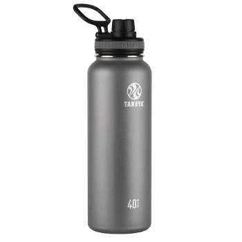 Takeya 64oz Actives Insulated Stainless Steel Water Bottle With Spout Lid -  Onyx : Target