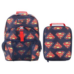 16” Backpack & Lunch Box Set For School And Travel - 1 of 4