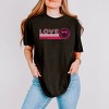 S.W.Smiley Love Retro Heart Eyes - Women's Garment Dyed Graphic T-Shirt - 3 of 4