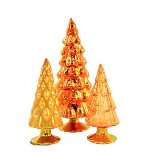Cody Foster 7.0 Inch Small Orange Hue Trees Halloween Village Decorate Decor Mantle Tree Sculptures - 1 of 3
