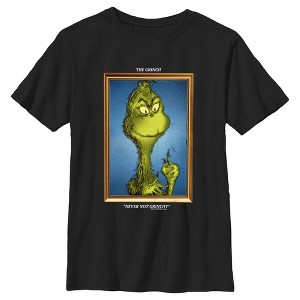 Boy's Dr. Seuss Framed Grinch Painting T-Shirt - 1 of 4