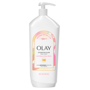 Olay Core Effortless Glow Rose Water Body Lotion - 18 fl oz - 1 of 4