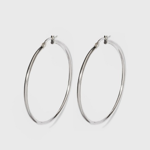 2 sterling deals silver hoop earrings