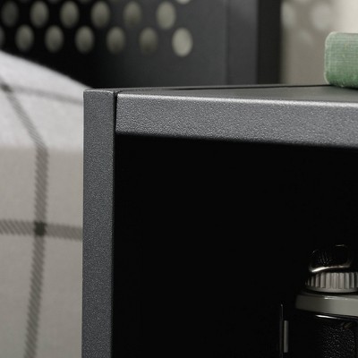 Boulevard Cafe Perforated Black Metal Nightstand