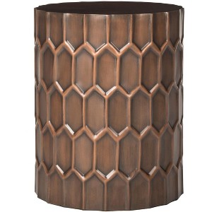Corey Side Tables - Antique Copper - Safavieh. - 1 of 4