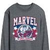 Men's - Marvel - Collegiate Americana Long Sleeve Graphic T-Shirt - 2 of 4