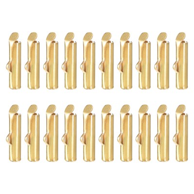 Unique Bargains Tube Ball Bead Slide on End Clasps for Multi-Strand DIY Craft Making 100 Pcs