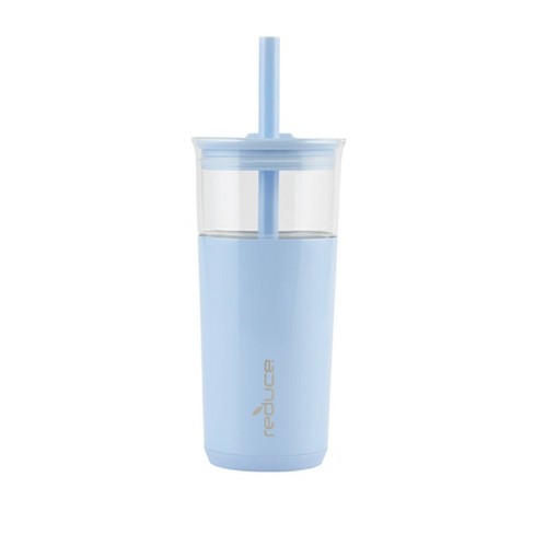 Reduce 20oz Aspen Vacuum Insulated Stainless Steel Glass Tumbler with Lid  and Straw Glacier