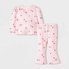 Baby Girls' Cozy Ribbed Top & Bottom Set - Cat & Jack™ - image 2 of 3