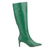 New York & Company Women's Piper- Croc Embossed Kitten Heel Knee-High Boots - 8, GREEN LIZARD - 2 of 4