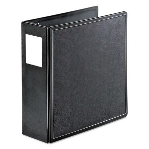 Cardinal SuperLife Easy Open Locking Slant-D Ring Binder, 3 Rings, 4" Capacity, 11 x 8.5, Black - 1 of 4