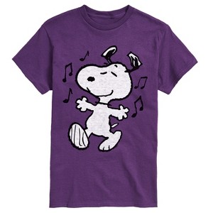 Men's - Peanuts - Snoopy Dancing Short Sleeve Graphic T-Shirt - 1 of 4